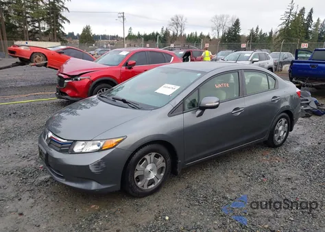 2012 Honda Civic Hybrid из США, поврежденный, VIN JHMFB4F29CS011025